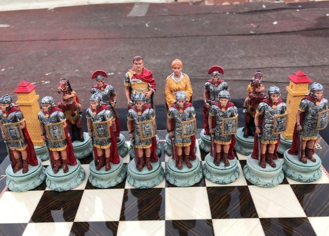 Historical Chess Sets for Adults Handmade Arabs Cleopatra Egyptian Chess Pieces Hand Carved Wooden Chess Board Gifts Image 9