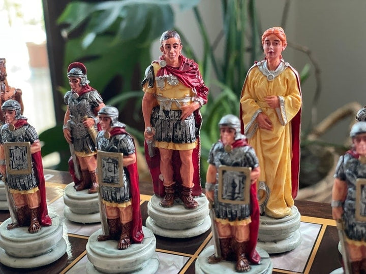 Historical Chess Sets for Adults Handmade Arabs Cleopatra Egyptian Chess Pieces Hand Carved Wooden Chess Board Gifts Image 3