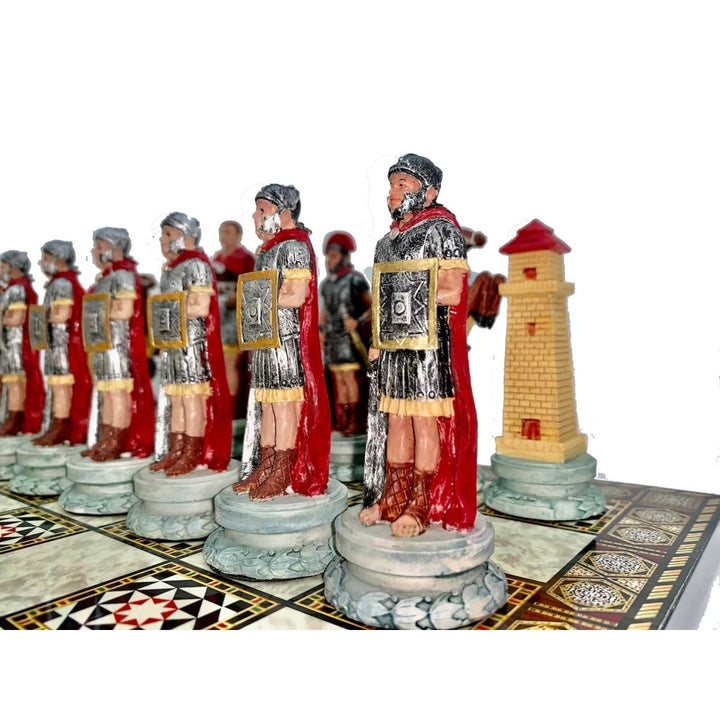 Historical Chess Sets for Adults Handmade Arabs Cleopatra Egyptian Chess Pieces Hand Carved Wooden Chess Board Gifts Image 4