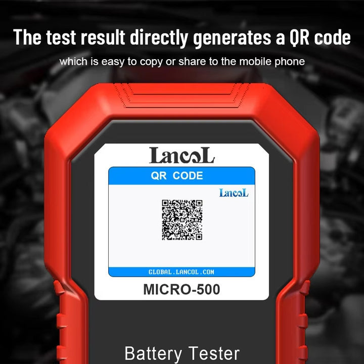 500 12V Car Battery Tester 40-3000 CCA Lithium Battery Test Lead Acid Battery Analyzer Image 4