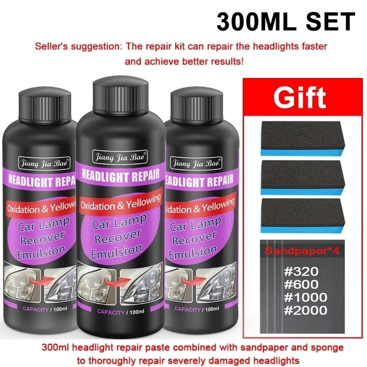 Car Headlight Restoration Polishing Kits Car Light Scratch Remover Image 11