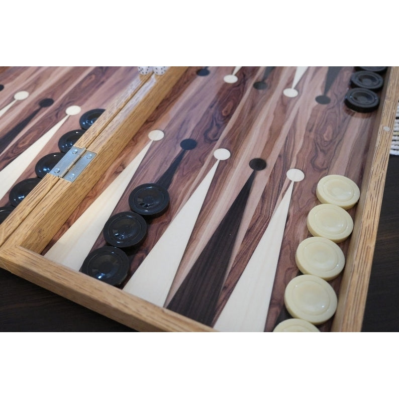 20"inch Backgammon Set for Adults X Large Wooden Game Board Handmade Game Sets Gifts Idea for Husband Image 10