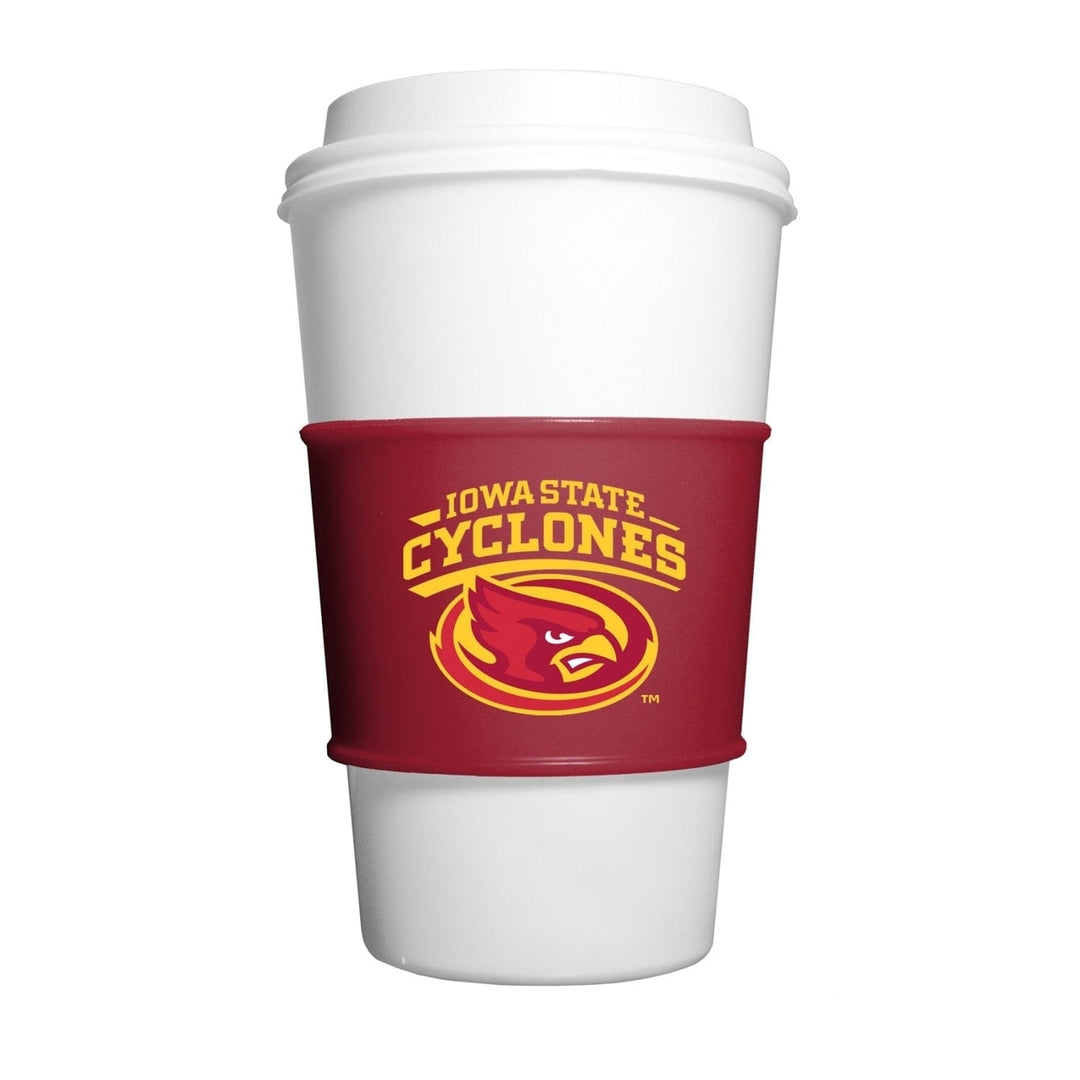 Iowa State Cyclones Silicone Cup Sleeve NCAA Durable Drink Accessory Red Image 1