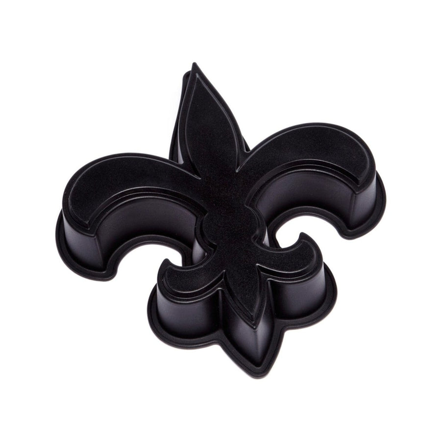 Fleur de Lis Black Silicone Cake Pan Officially Licensed Non-Stick Kitchen Tool Image 1