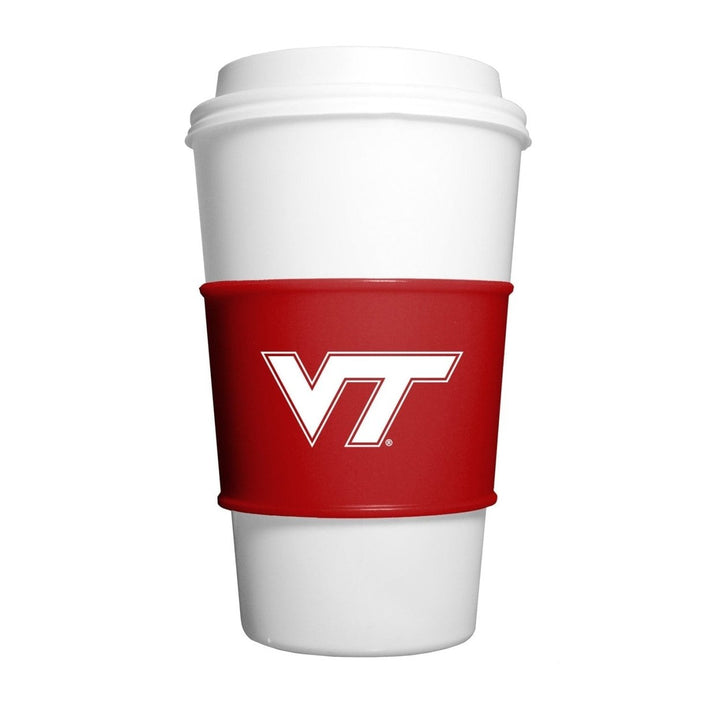 Virginia Tech Hokies Silicone Cup Sleeves Durable Drink Accessory Dishwasher Safe Image 1