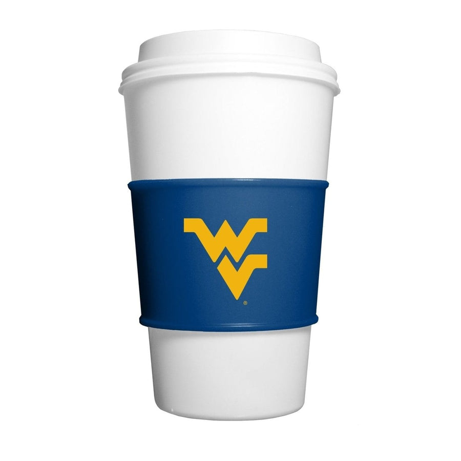 West Virginia Mountaineers Silicone Drink Sleeve NCAA Durable Cup Accessory Image 1