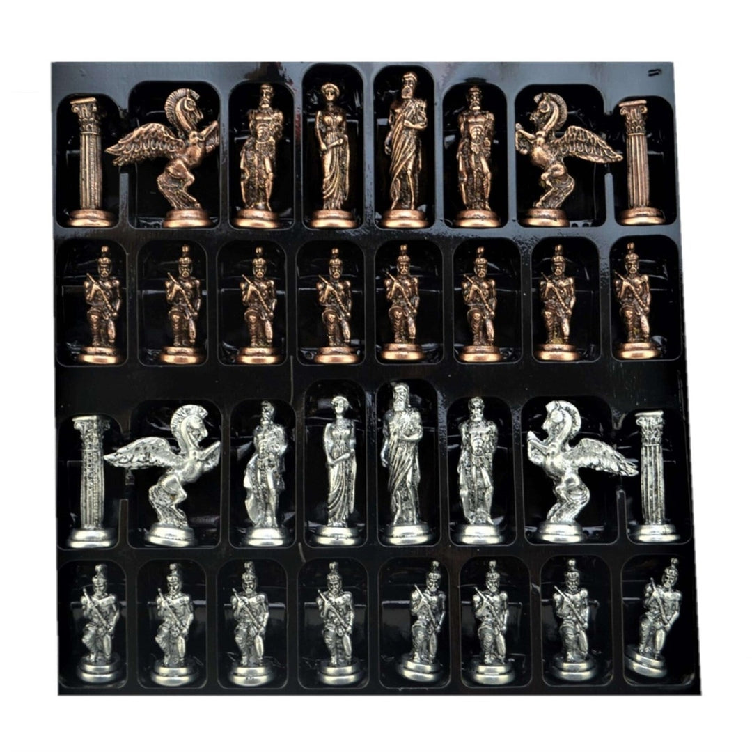 Antique Chess Set XL Pegasus Chessmen Solid Wooden Chess Board 16" Gifts Idea Image 4