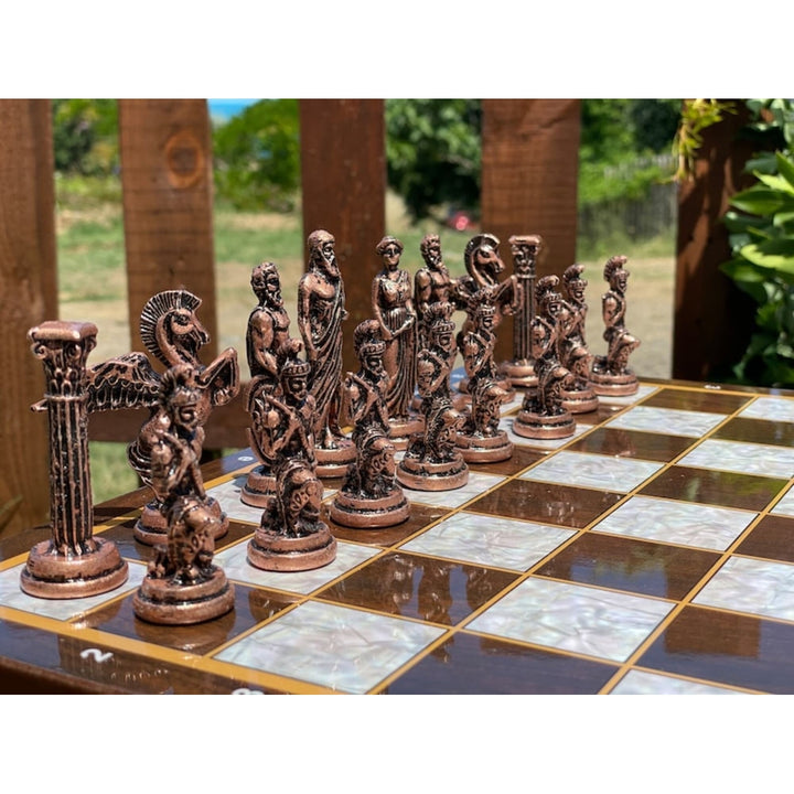 Antique Chess Set XL Pegasus Chessmen Handmade Wooden Chess Board Gifts Idea Image 8