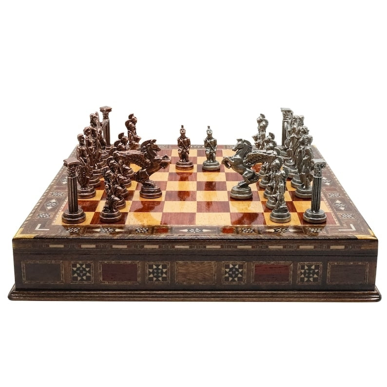 Luxury Chess Set with Storage Pegasus Antique Chess Pieces Handmade Image 9