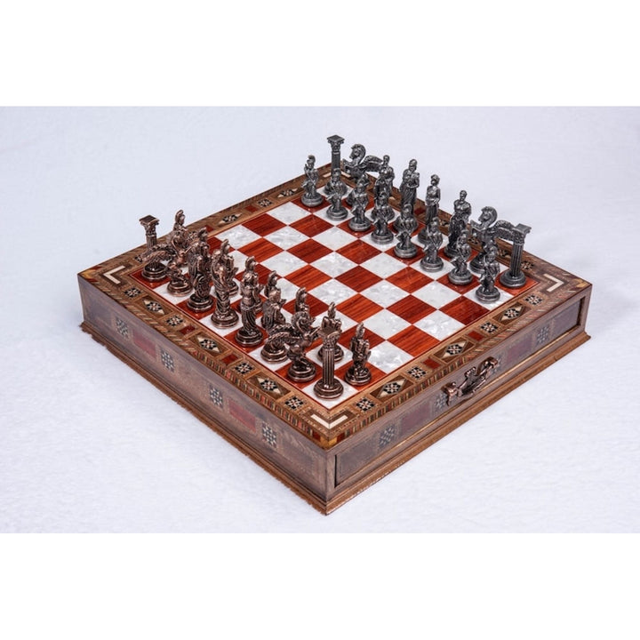 Luxury Chess Set with Storage Pegasus Antique Chess Pieces Handmade Gift Ideas Image 10