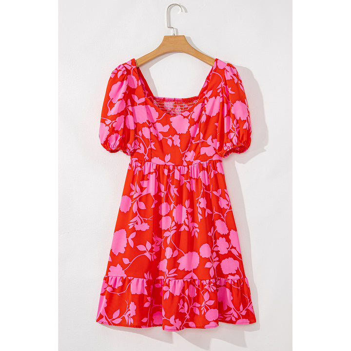 Kayla Floral Sweetheart Neck Dress Image 9