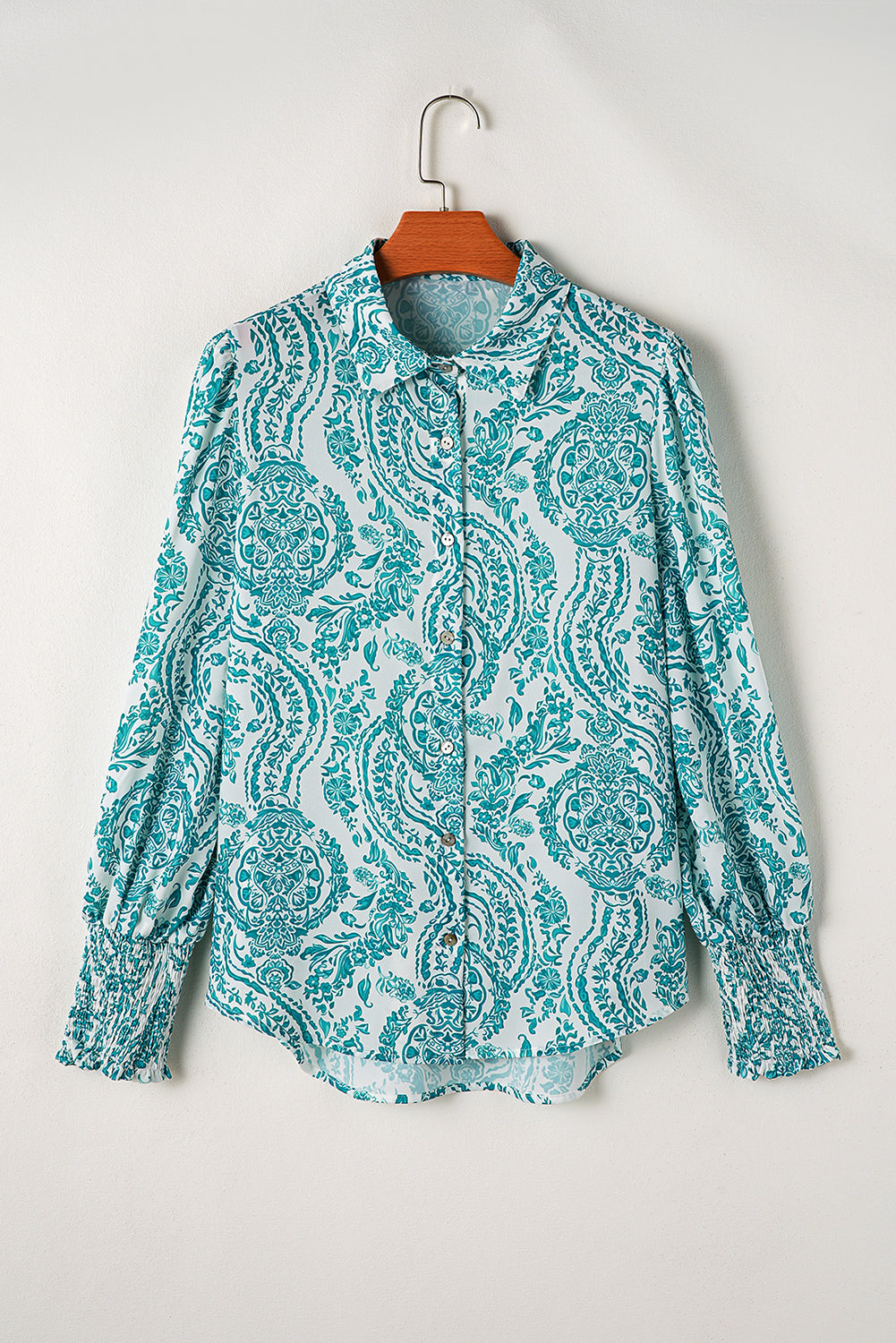 Mckenna Paisley Buttoned Loose Shirt Image 9