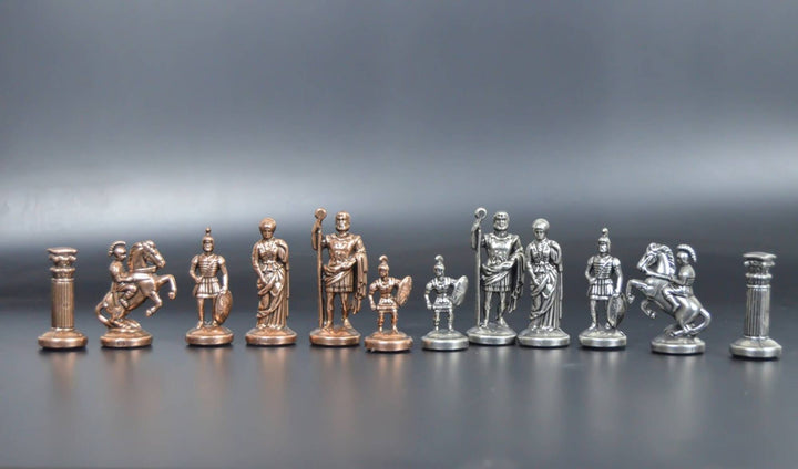 Luxury Chess Sets Roman Antique Chess Pieces Handmade Wood Chess Board Image 8