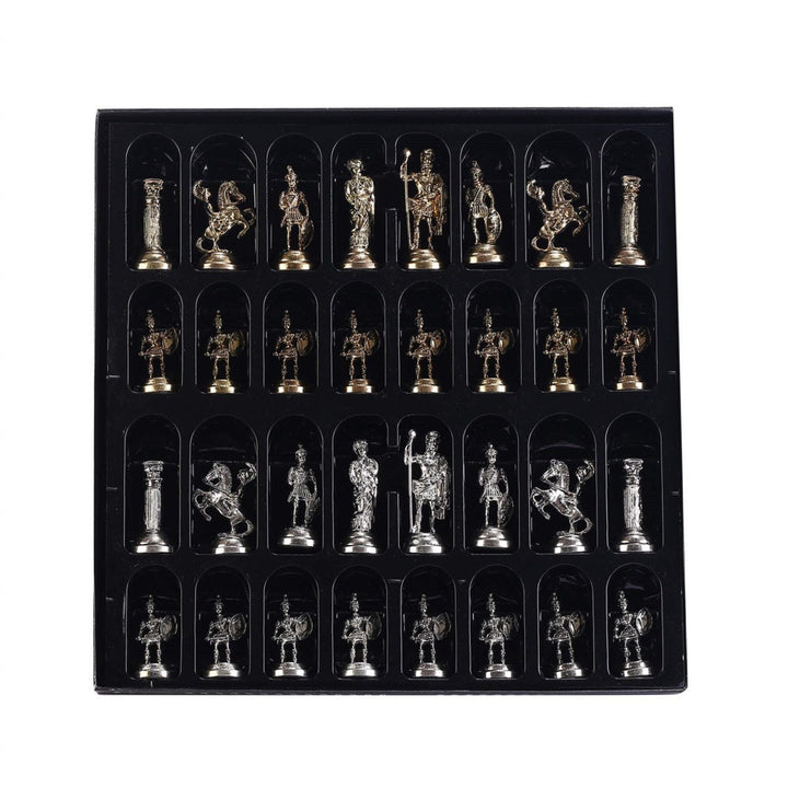 Decorative Chess Set Roman Gladiator Chess Pieces Handmade Wooden Chess Board Image 6