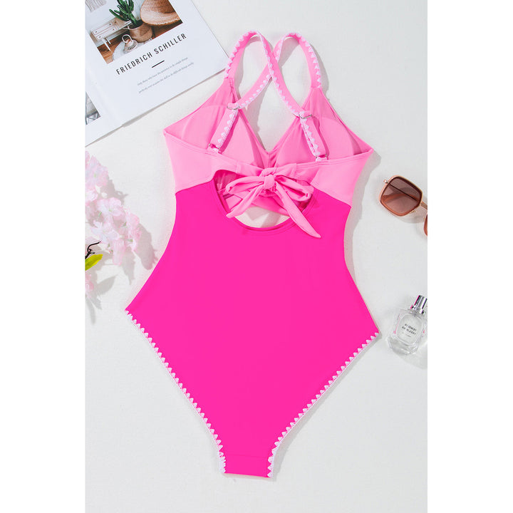 Nina Ric Rac Trim One Piece Swimsuit Image 9