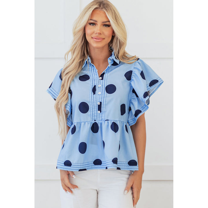 Journey Polka Dot Buttoned Blouse Image 1