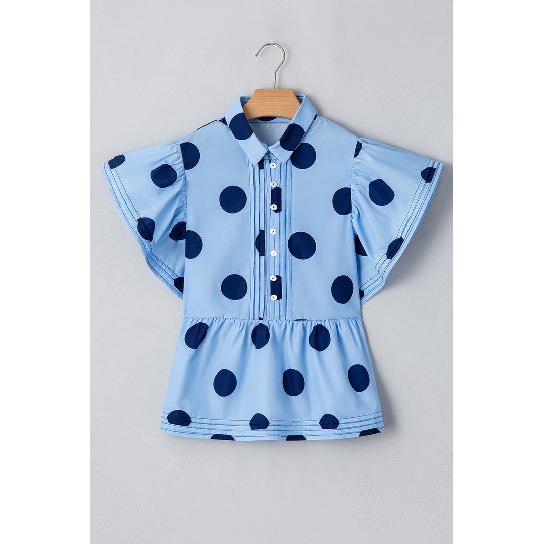 Journey Polka Dot Buttoned Blouse Image 8