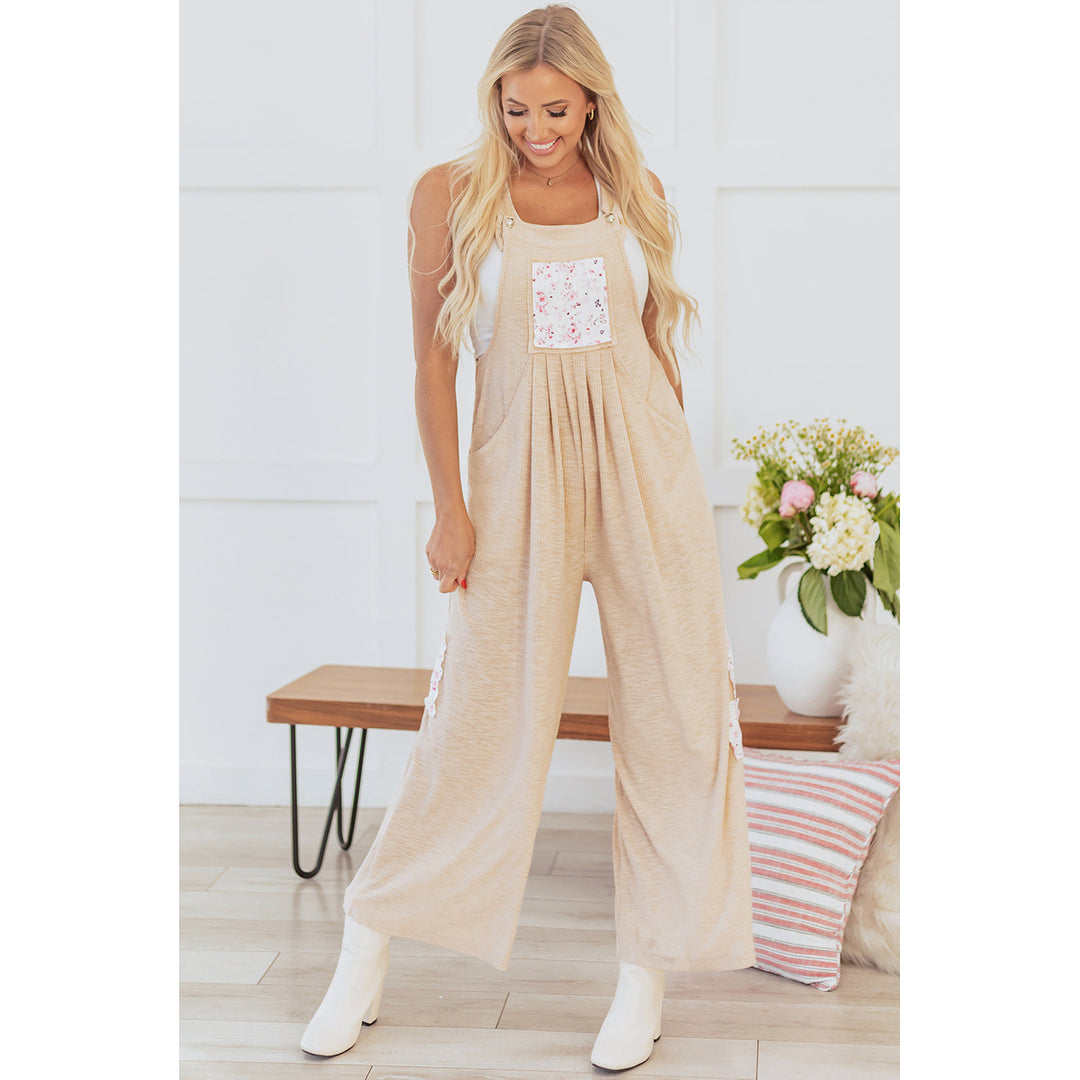 Luciana Ribbed Side Pocket Wide Leg Jumpsuit Image 1