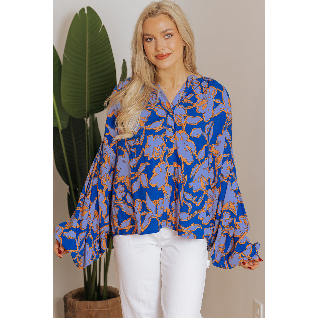 Alyssa Floral Buttoned Loose Fit Shirt Image 1