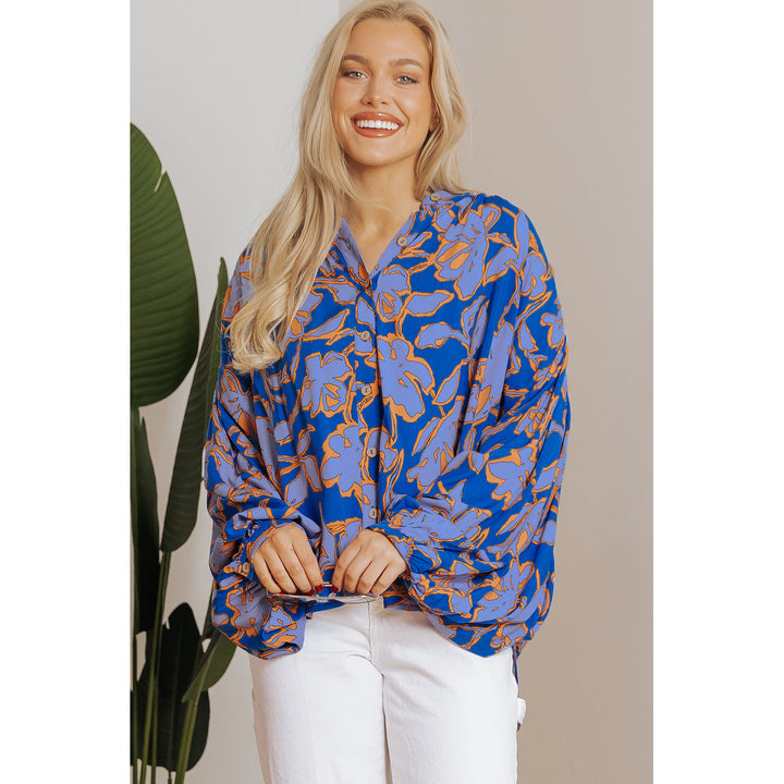 Alyssa Floral Buttoned Loose Fit Shirt Image 3