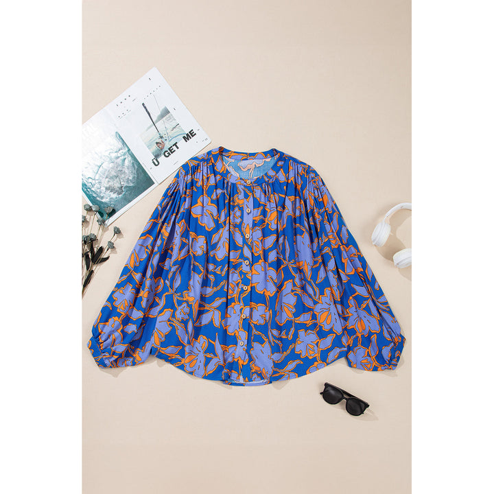 Alyssa Floral Buttoned Loose Fit Shirt Image 4