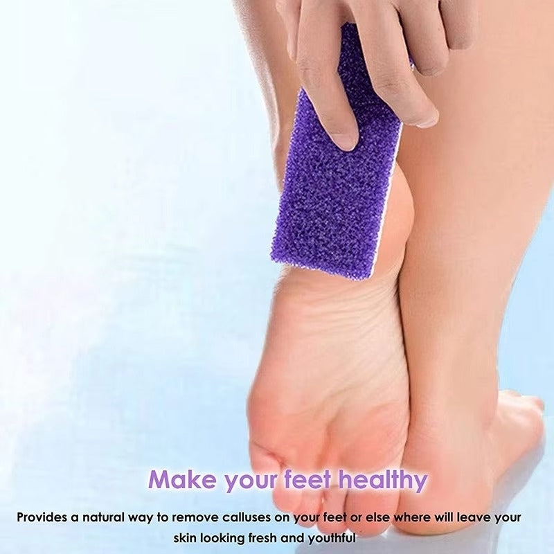 Foot Pumice Grinding Stone Scrub Hard Dead Skin Remover Double Sided PU Reusable Image 1