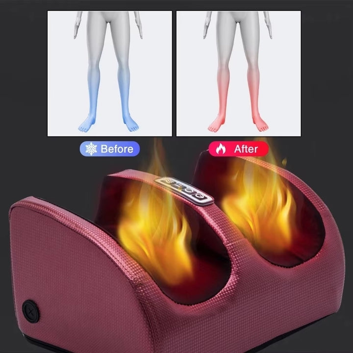 Electric Foot Massager Shiatsu Kneading Deep Tissue Relax Heated Image 2