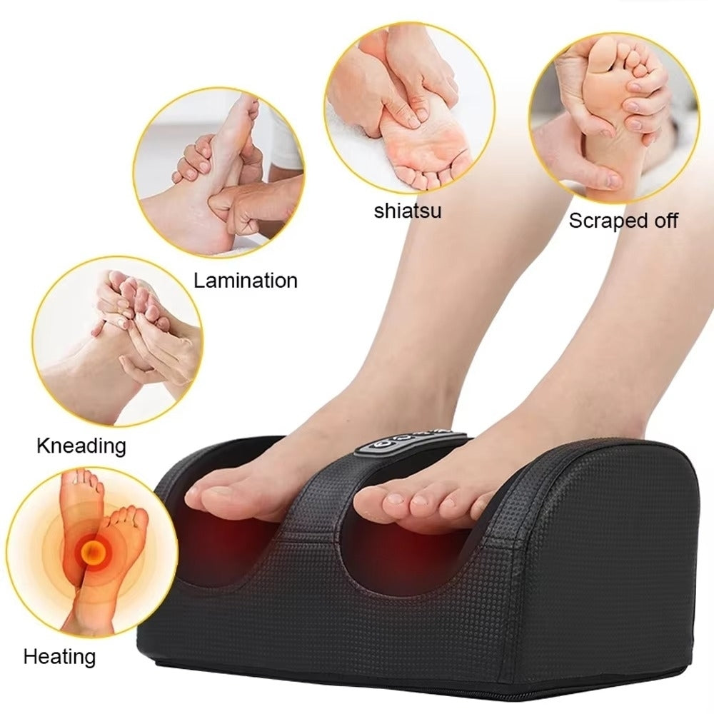 Electric Foot Massager Shiatsu Kneading Deep Tissue Relax Heated Image 3