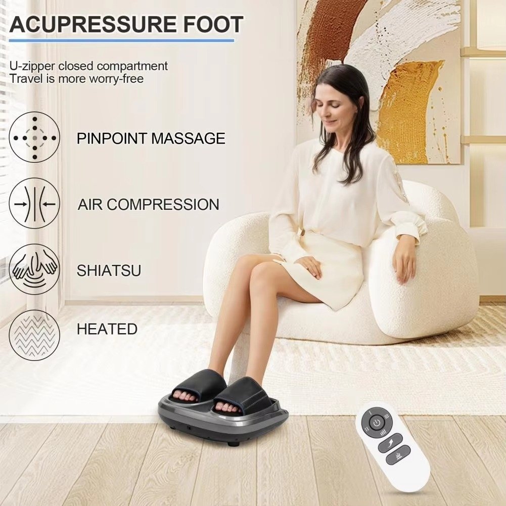 Foot Massager Shiatsu Kneading Deep Tissue Relax Heated Image 6