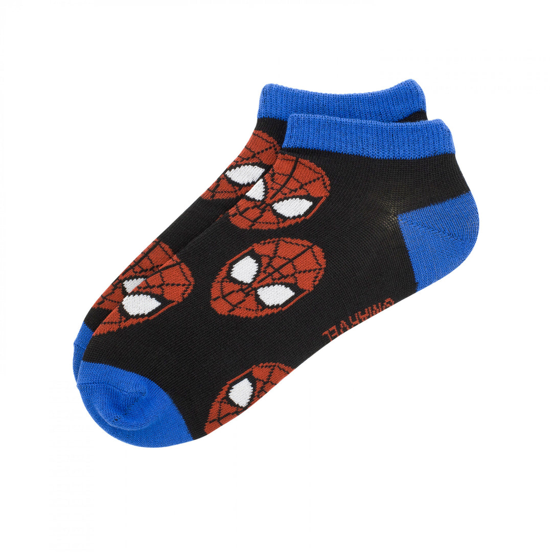 Spider-Man and Miles Morales Womens 5-Pair Pack of Low Cut Socks Image 4