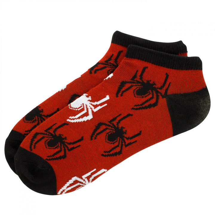 Spider-Gwen and Miles Morales Womens 5-Pair Pack of Low Cut Socks Image 3