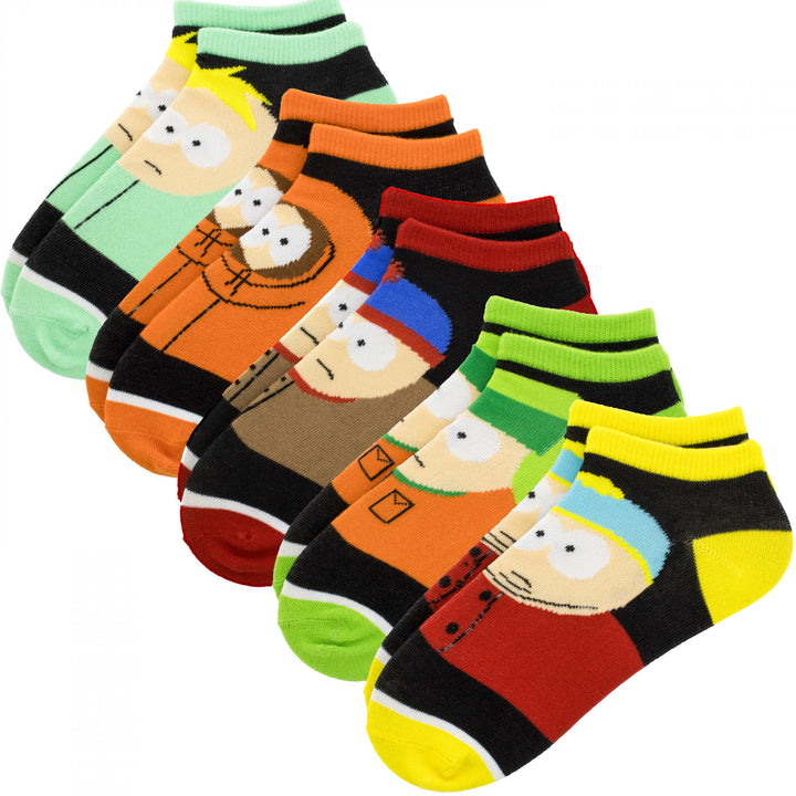 South Park Characters 5-Pair Pack of Low Cut Socks Image 1