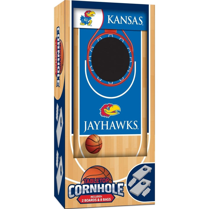 Kansas Jayhawks - NCAA Tabletop Cornhole Image 1