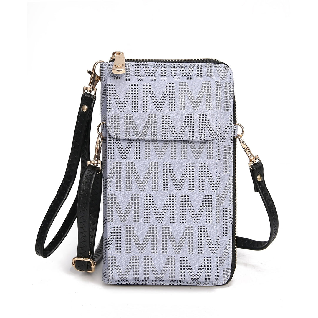 MKFCollection Cossetta Phone Crossbody - Vegan Leather Designer Handbag Image 7