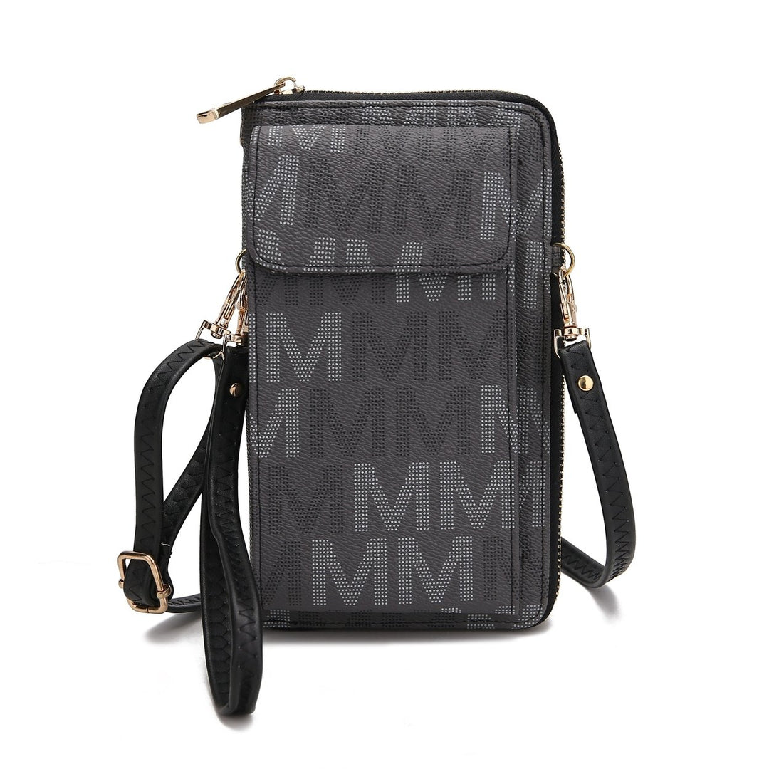 MKFCollection Cossetta Phone Crossbody - Vegan Leather Designer Handbag Image 8