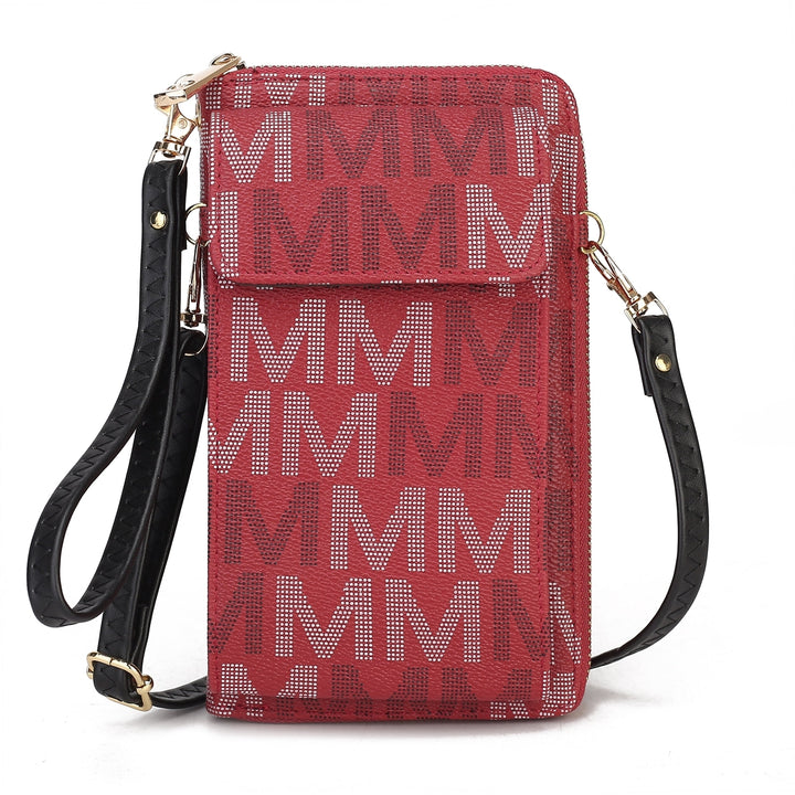 MKFCollection Cossetta Phone Crossbody - Vegan Leather Designer Handbag Image 9