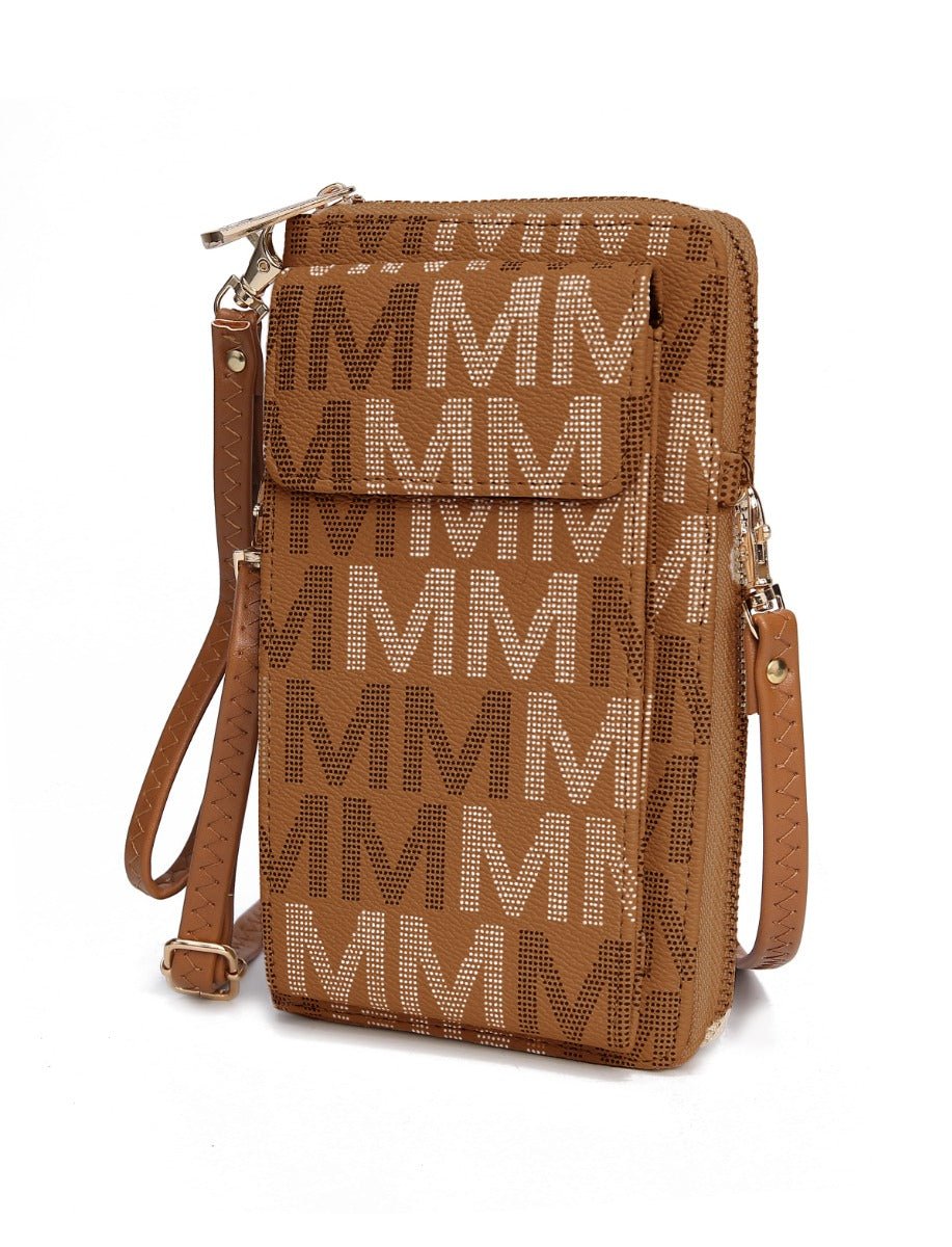 MKFCollection Cossetta Phone Crossbody - Vegan Leather Designer Handbag Image 10