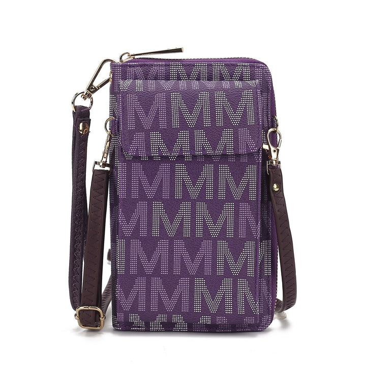 MKFCollection Cossetta Phone Crossbody - Vegan Leather Designer Handbag Image 1