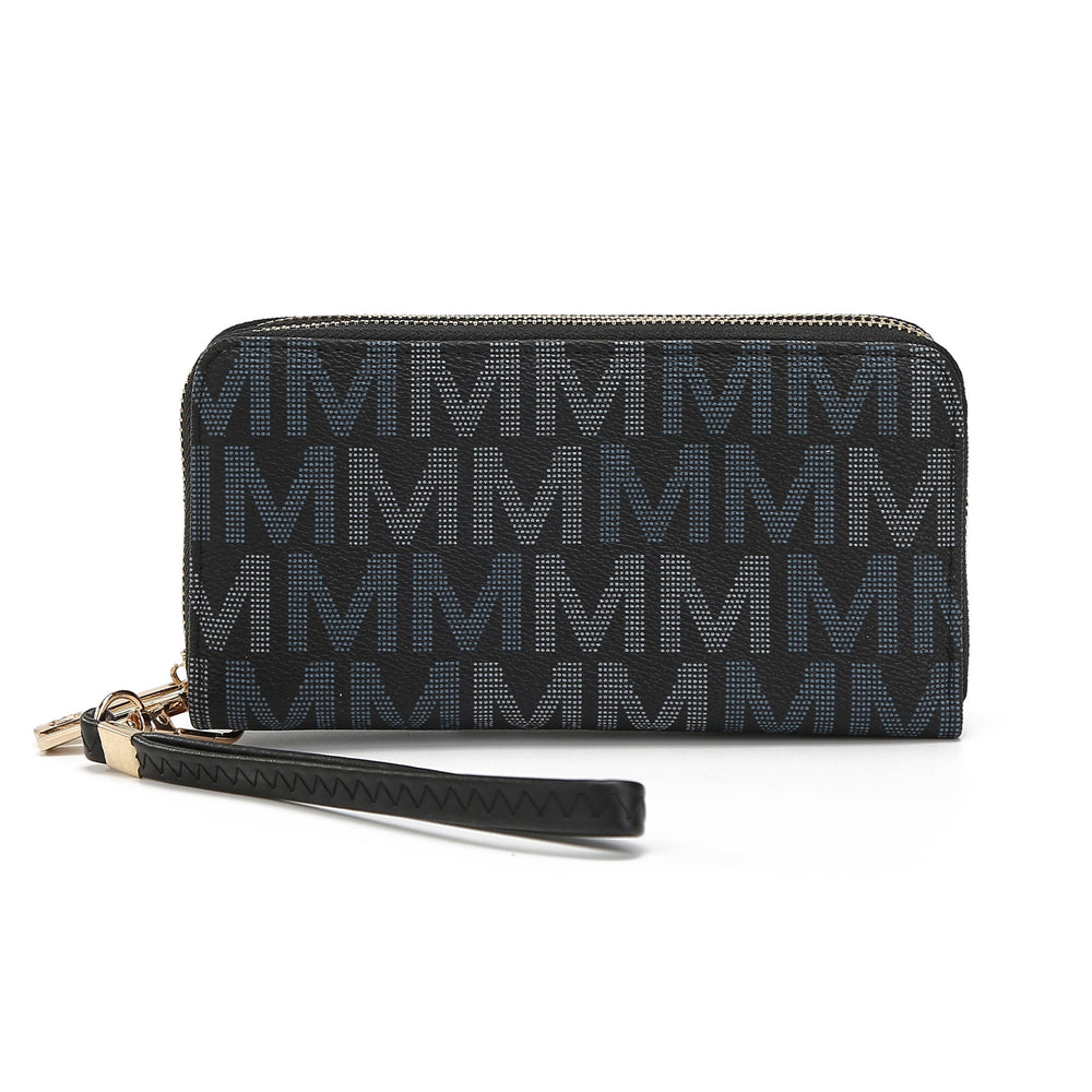 MKFCollection Hofstra Signature Wallet - Vegan Leather Designer Handbag Image 2