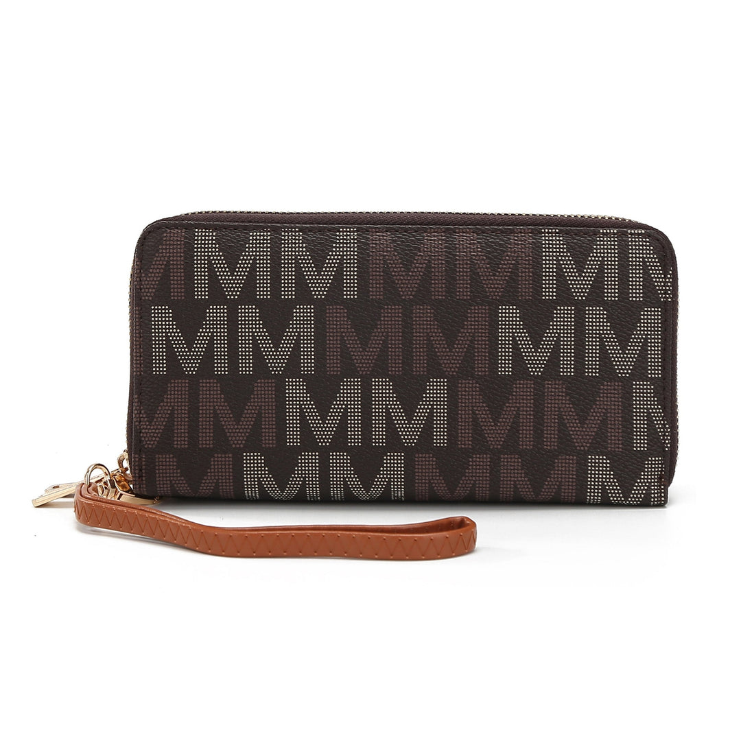 MKFCollection Hofstra Signature Wallet - Vegan Leather Designer Handbag Image 4