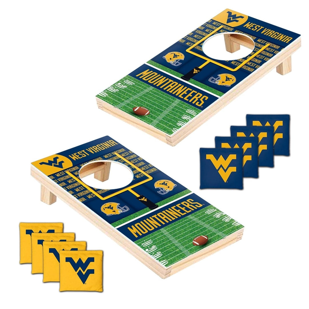 West Virginia Mountaineers - NCAA Tabletop Cornhole Image 2