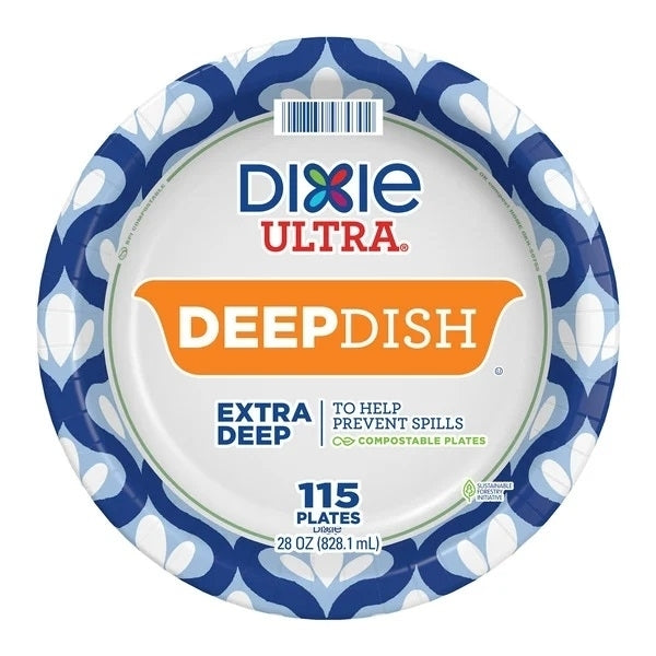 Dixie Deep Dish Paper Plate 28 Ounce (Pack of 115) Image 1