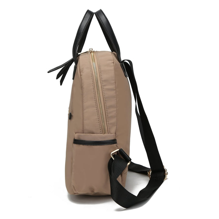 MKFCollection Greer Backpack - Vegan Leather Designer Handbag Image 4