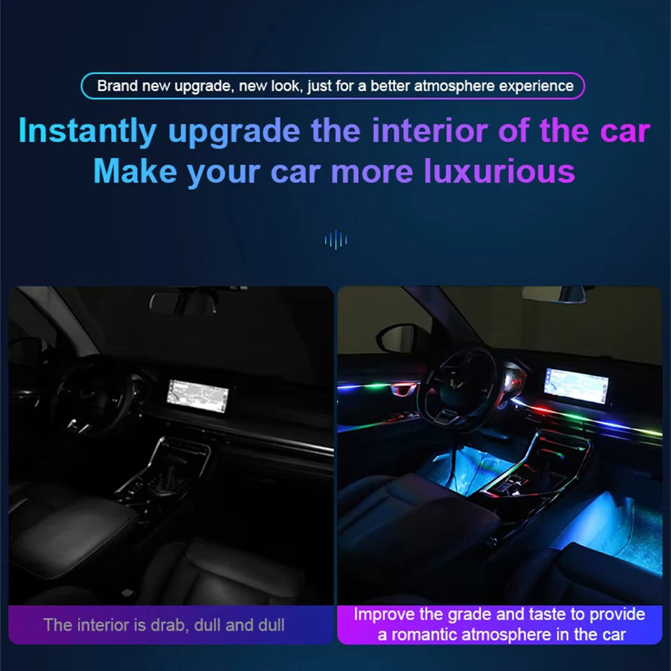 Car Ambient Lights RGB 213 Color LED Interior Symphony Remote Atmosphere Lamp Kit Image 6