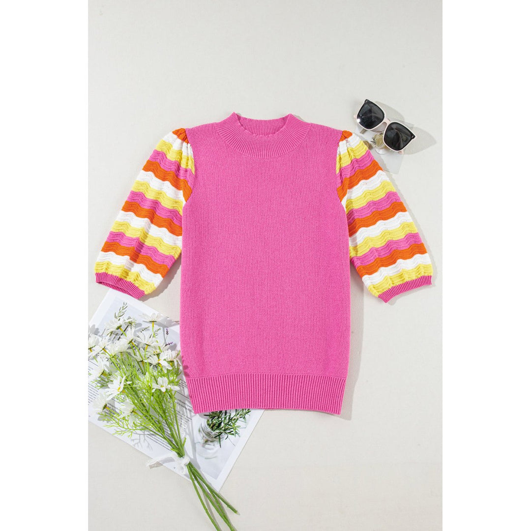 Phoenix Ribbed Short Sleeve Sweater Image 8