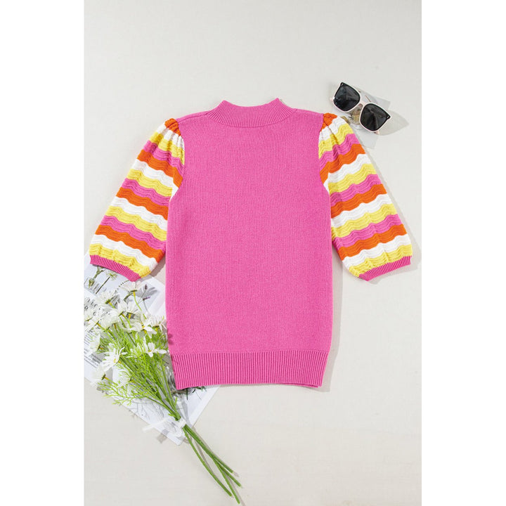 Phoenix Ribbed Short Sleeve Sweater Image 9