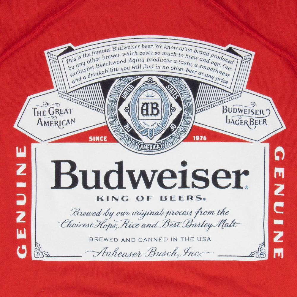 Budweiser Bottle Label and Patriotic Stars Hoodie Image 2