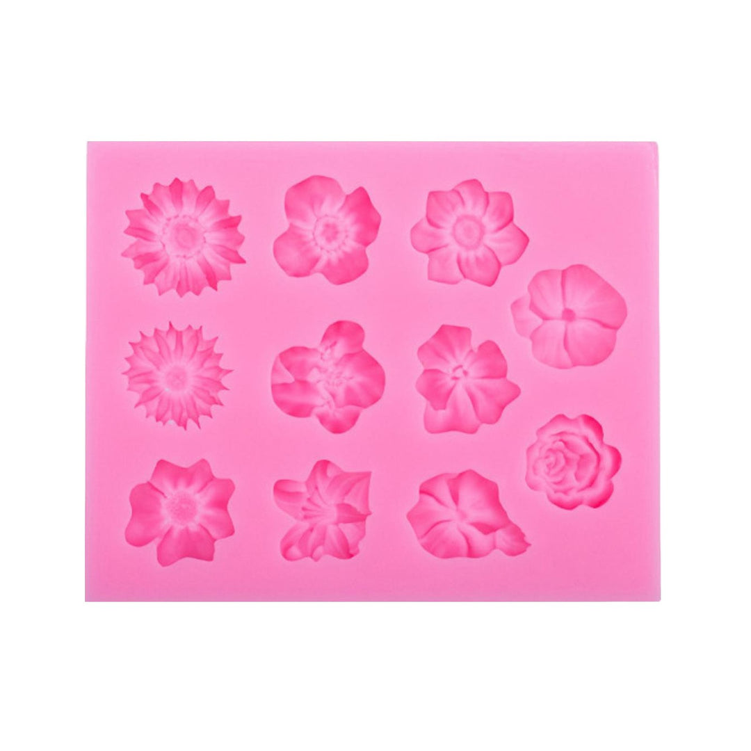 Rose Silicone Cake Mold Mini Flower Fondant Chocolate Molds for Baking Multipurpose Cookies Mold for Cake Brownies for Image 8