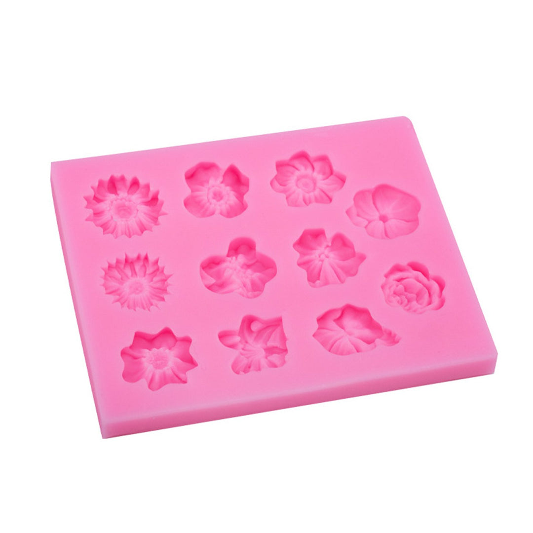 Rose Silicone Cake Mold Mini Flower Fondant Chocolate Molds for Baking Multipurpose Cookies Mold for Cake Brownies for Image 10