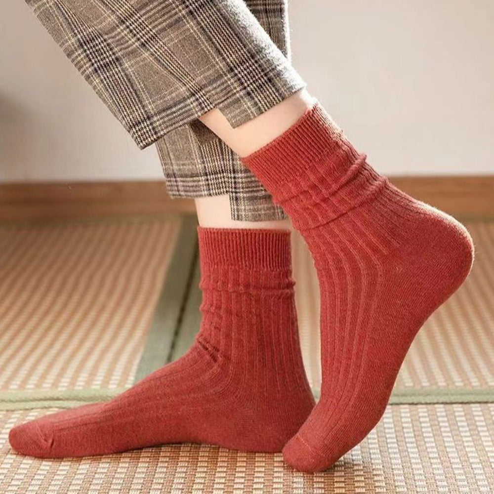 10 Pairs Winter Socks Thickened Plush Mid-tube High Elasticity Anti-slip Anti-pilling Floor Socks Comfort Warmth Image 2